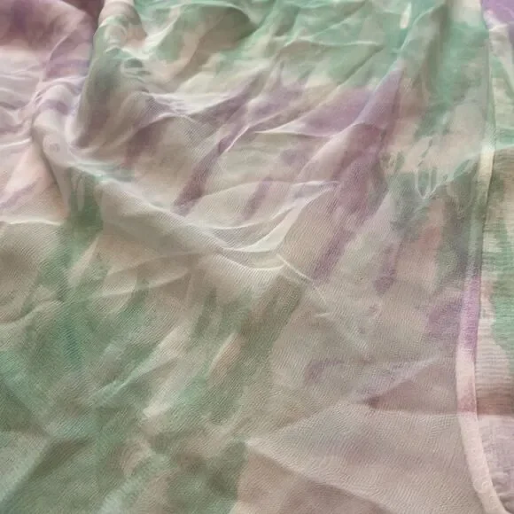 Do Everything In Love Tie Dye Kimono Cardigan Oversized Boho Sheer OS - Picture 4 of 8